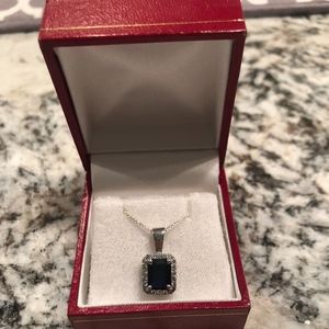 Sapphire & Diamond Necklace